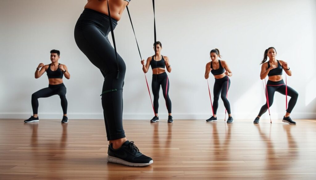 resistance band lower body exercises
